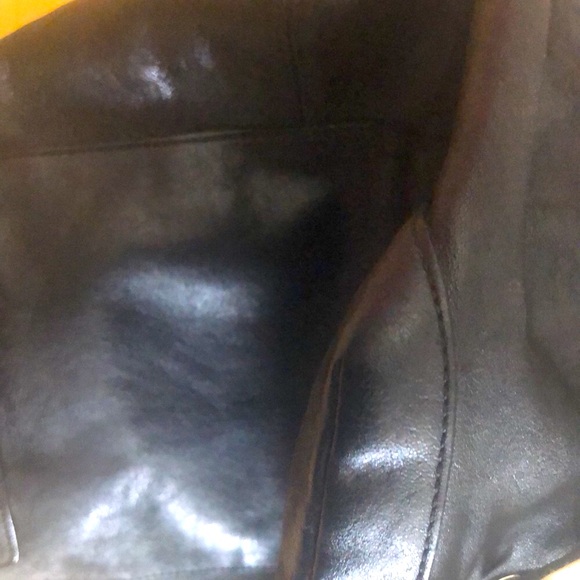 EUC - Coach Black Satchel with Pleated Detailing - Picture 6 of 9